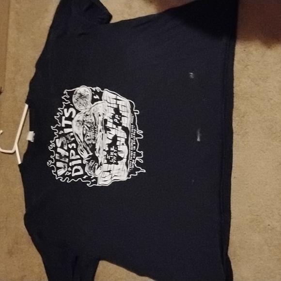 Custom Basket Case Horror VHS Dipshits Distressed Graphic Tee - Black - Picture 2 of 5